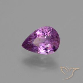 Zaffiro Viola violetto naturale da 1.03 ct, Forma a pera, VS-SI
