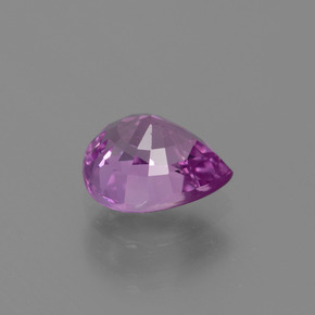 Zaffiro Viola elettrico naturale da 1.69 ct, Forma a pera, VS