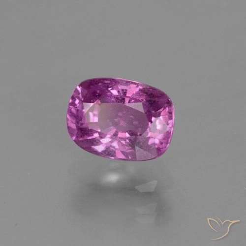 Zaffiro Viola medio-scuro naturale da 1.38 ct, Cuscino, VS