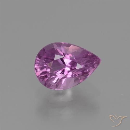 1.10ct Naturale Viola Rosato Intenso Zaffiro, Forma a pera, VS