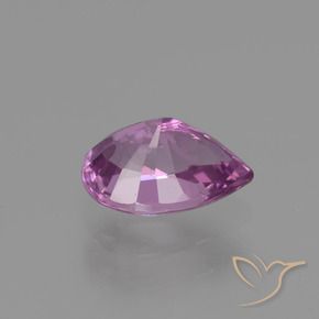 Zaffiro Viola Rosato Intenso naturale da 1.10 ct, Forma a pera, VS