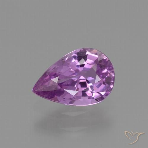 1.13ct Naturale Viola elettrico Zaffiro, Forma a pera, VVS