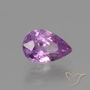 Zaffiro Viola elettrico naturale da 1.13 ct, Forma a pera, VVS