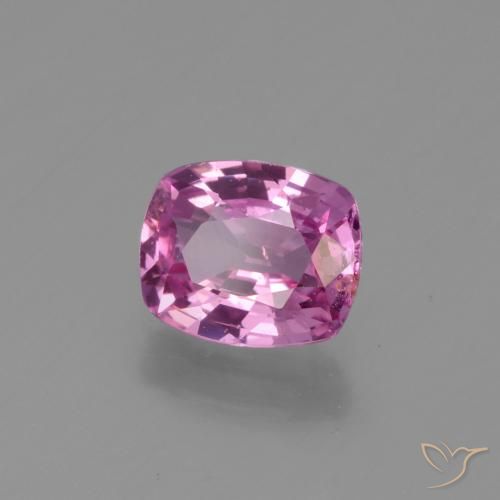 Zaffiro Viola rosato brillante naturale da 1.28 ct, Cuscino, VS