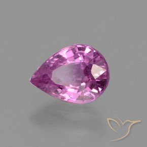 Zaffiro Rosa violetto naturale da 1.21 ct, Forma a pera, VS