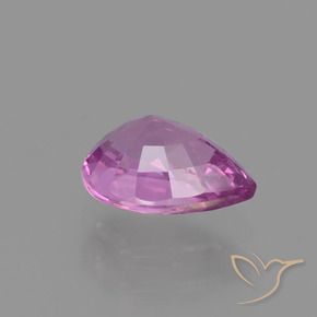 Zaffiro Rosa violetto naturale da 1.21 ct, Forma a pera, VS