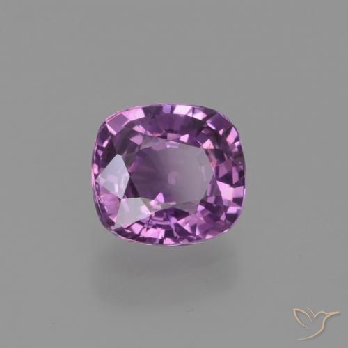 Zaffiro Uva Rosata naturale da 1.33 ct, Cuscino, VS
