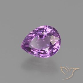Zaffiro Viola medio naturale da 1.34 ct, Forma a pera, VS
