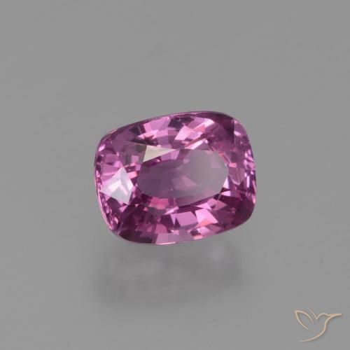 Zaffiro Viola medio-scuro naturale da 1.22 ct, Cuscino, VVS-VS