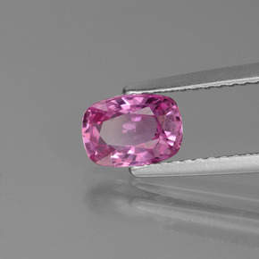 Zaffiro rosa medio naturale da 1,22 ct, taglio a cuscino, VS