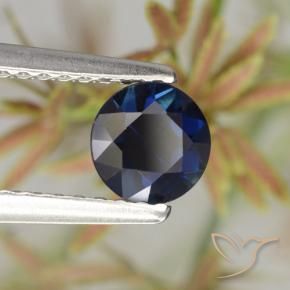Zaffiro Blu navy naturale da 0.62 ct, Rotondo, VVS