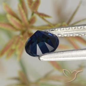 Zaffiro Blu navy naturale da 0.62 ct, Rotondo, VVS