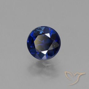 Zaffiro Blu navy naturale da 0.69 ct, Rotondo, VS