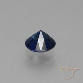 Zaffiro Blu navy naturale da 0.69 ct, Rotondo, VS