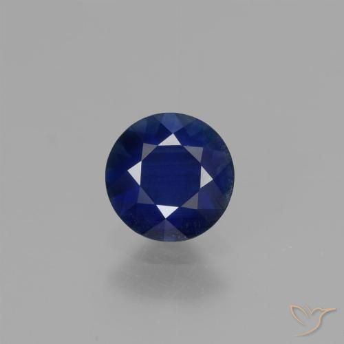 0.68ct Naturale Azzurro crepuscolare Zaffiro, Rotondo, VVS