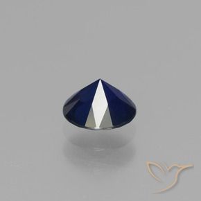 Zaffiro Blu navy naturale da 0.62 ct, Rotondo, VVS