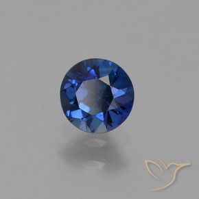 Zaffiro Blu navy naturale da 0.56 ct, Rotondo, VS