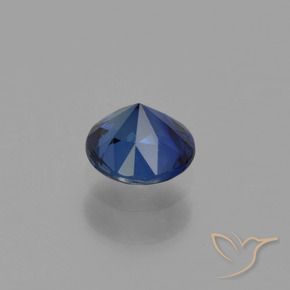 Zaffiro Blu navy naturale da 0.56 ct, Rotondo, VS