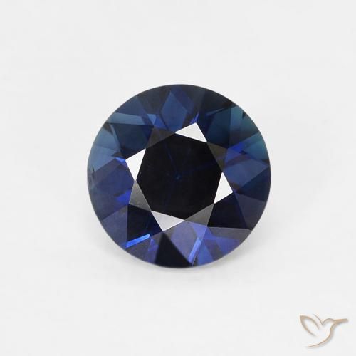 0.63ct Naturale Azzurro crepuscolare Zaffiro, Rotondo, VS