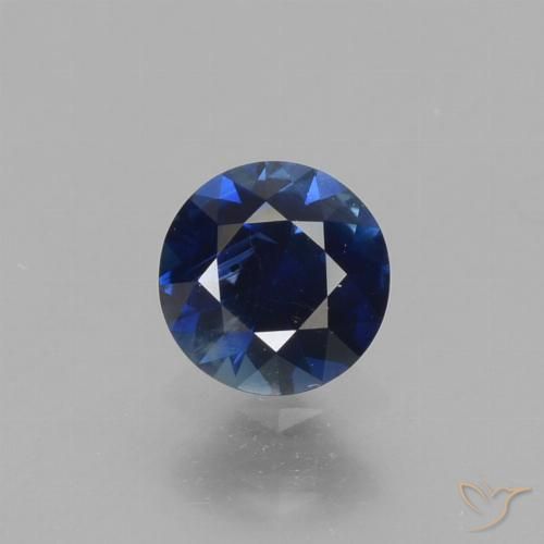 0.54ct Naturale Azzurro crepuscolare Zaffiro, Rotondo, VS