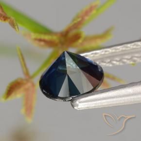 Zaffiro Blu navy naturale da 0.66 ct, Rotondo, VVS