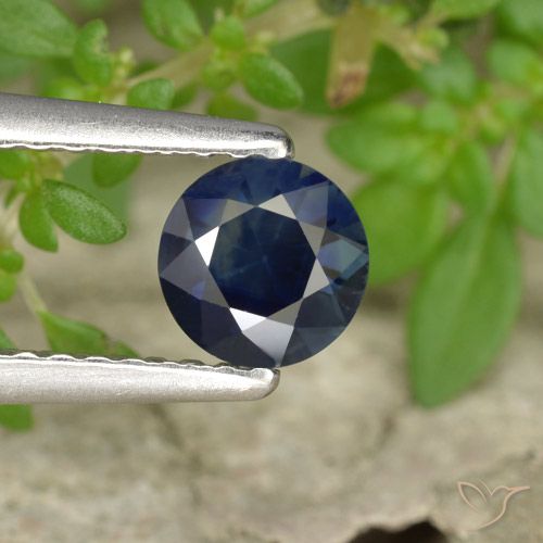 0.55ct Naturale Blu reale Zaffiro, Rotondo, VS