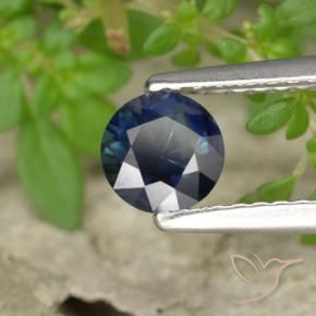 Zaffiro Blu reale naturale da 0.55 ct, Rotondo, VS