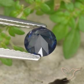 Zaffiro Blu reale naturale da 0.55 ct, Rotondo, VS