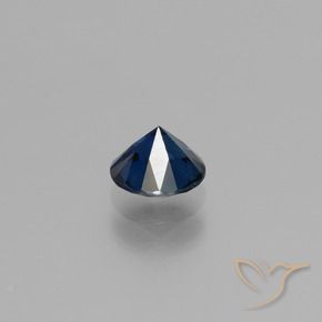Zaffiro Azzurro crepuscolare naturale da 0.79 ct, Rotondo, VS