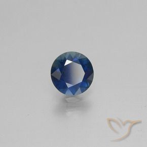Zaffiro Blu notte naturale da 0.70 ct, Rotondo, VS