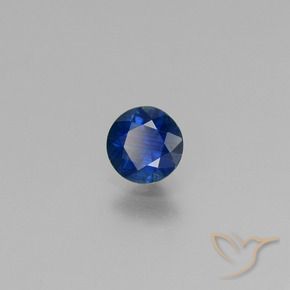 Zaffiro Blu navy naturale da 0.52 ct, Rotondo, VS
