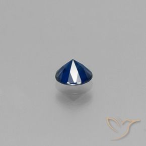 Zaffiro Blu navy naturale da 0.52 ct, Rotondo, VS
