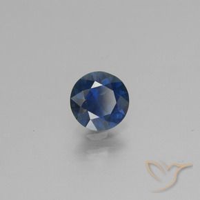 Zaffiro Blu reale naturale da 0.69 ct, Rotondo, VS