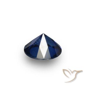 Zaffiro Azzurro crepuscolare naturale da 0.64 ct, Rotondo, VS