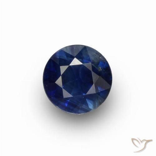 0.67ct Naturale Azzurro crepuscolare Zaffiro, Rotondo, VS