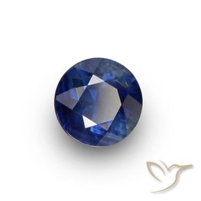 Zaffiro Azzurro crepuscolare naturale da 0.67 ct, Rotondo, VS