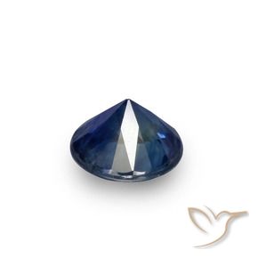 Zaffiro Azzurro crepuscolare naturale da 0.67 ct, Rotondo, VS