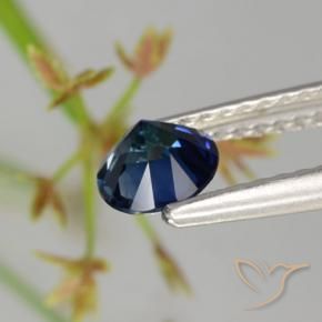 Zaffiro Blu navy naturale da 0.62 ct, Rotondo, VVS-VS