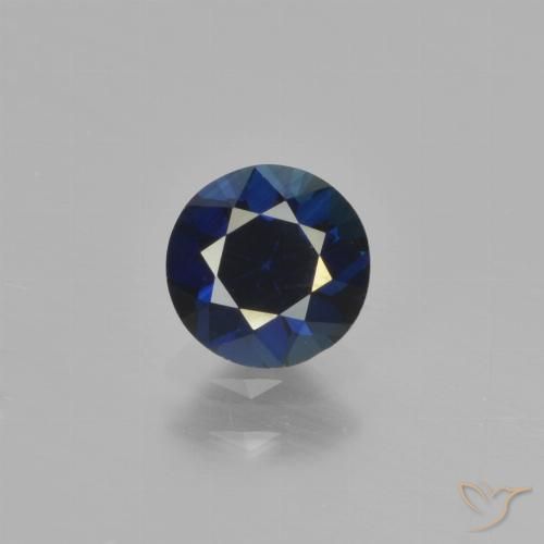 0.78ct Naturale Azzurro crepuscolare Zaffiro, Rotondo, VVS-VS