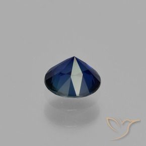 Zaffiro Blu navy naturale da 0.55 ct, Rotondo, VVS-VS