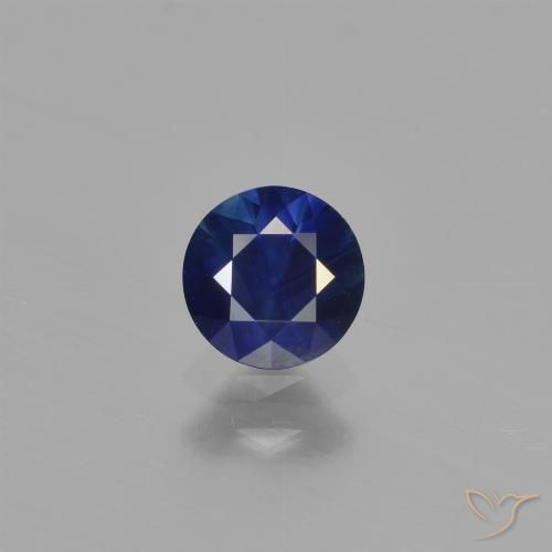 0.56ct Naturale Azzurro crepuscolare Zaffiro, Rotondo, VS