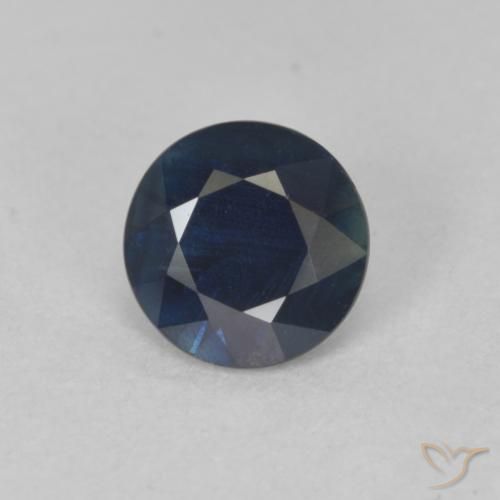 0.83ct Naturale Azzurro crepuscolare Zaffiro, Rotondo, VS