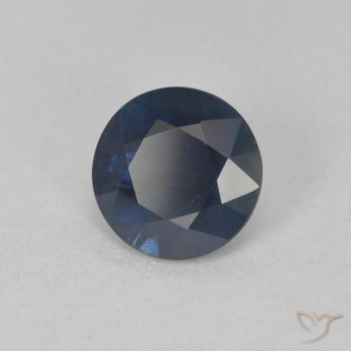 Zaffiro Azzurro crepuscolare naturale da 0.83 ct, Rotondo, VS