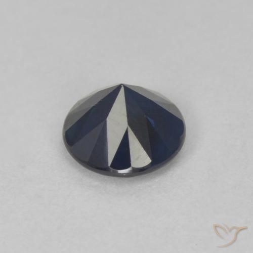 Zaffiro Azzurro crepuscolare naturale da 0.83 ct, Rotondo, VS