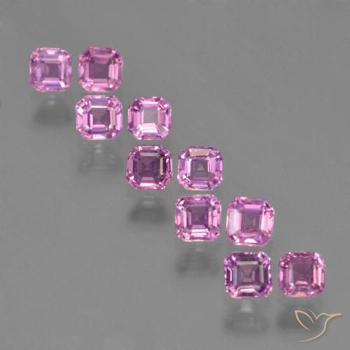 1.57ctw Naturale Rosa medio Zaffiro, Taglio smeraldo, VS