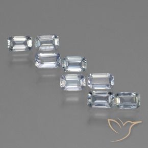 Gemme di Zaffiro Azzurro naturale da 2.81 ct, Ottagonale / Taglio smeraldo, VS