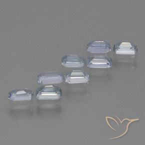 Gemme di Zaffiro Azzurro naturale da 2.81 ct, Ottagonale / Taglio smeraldo, VS
