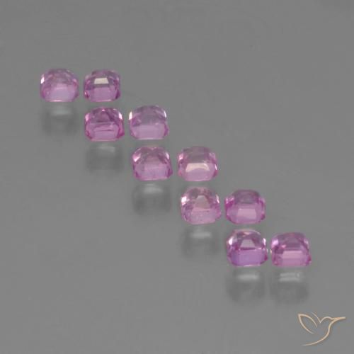 Gemme di Zaffiro Viola-Rosa naturale da 1.25 ct, Ottagonale / Taglio smeraldo, VS