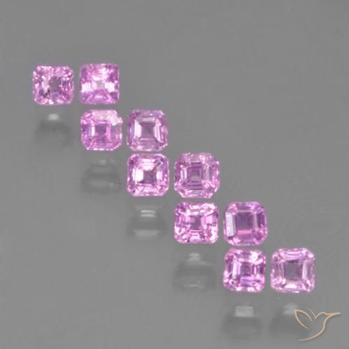 Gemme di Zaffiro Viola intenso naturale da 1.33 ct, Ottagonale / Taglio smeraldo, VS