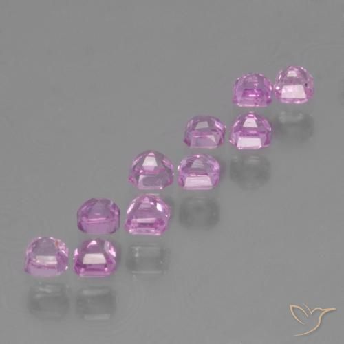 Gemme di Zaffiro Viola intenso naturale da 1.33 ct, Ottagonale / Taglio smeraldo, VS
